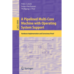 A Pipelined Multi-Core Machine with Operating System Support: Hardware Implementation and Correctness Proof