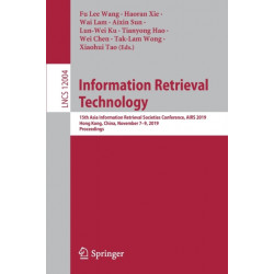 Information Retrieval Technology: 15th Asia Information Retrieval Societies Conference, AIRS 2019, Hong Kong, China, November 7–9, 2019, Proceedings