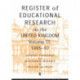 Register of Educational Research in the United Kingdom: Vol 11 1995-1997