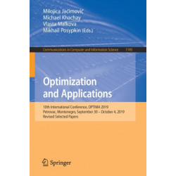 Optimization and Applications: 10th International Conference, OPTIMA 2019, Petrovac, Montenegro, September 30 – October 4, 2019, Revised Selected Papers