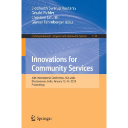 Innovations for Community Services: 20th International Conference, I4CS 2020, Bhubaneswar, India, January 12–14, 2020, Proceedings