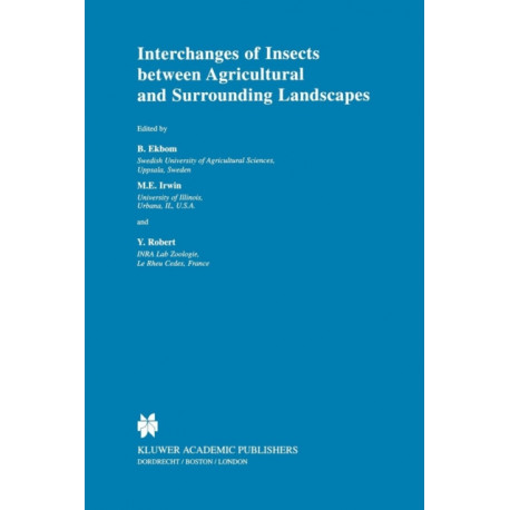 Interchanges of Insects between Agricultural and Surrounding Landscapes