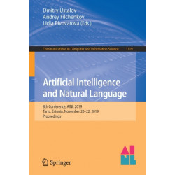 Artificial Intelligence and Natural Language: 8th Conference, AINL 2019, Tartu, Estonia, November 20–22, 2019, Proceedings