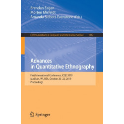 Advances in Quantitative Ethnography: First International Conference, ICQE 2019, Madison, WI, USA, October 20–22, 2019, Proceedings