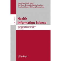 Health Information Science: 8th International Conference, HIS 2019, Xi'an, China, October 18–20, 2019, Proceedings