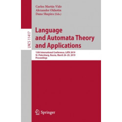 Language and Automata Theory and Applications: 13th International Conference, LATA 2019, St. Petersburg, Russia, March 26-29, 2019, Proceedings