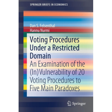 Voting Procedures Under a Restricted Domain: An Examination of the (In)Vulnerability of 20 Voting Procedures to Five Main Paradoxes