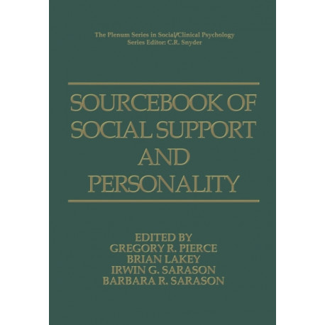 Sourcebook of Social Support and Personality