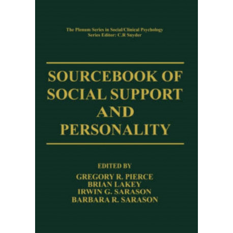 Sourcebook of Social Support and Personality