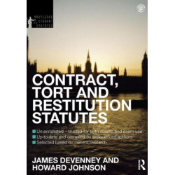Contract, Tort and Restitution Statutes 2012-2013
