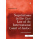 Negotiations in the Case Law of the International Court of Justice: A Functional Analysis