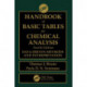 CRC Handbook of Basic Tables for Chemical Analysis: Data-Driven Methods and Interpretation