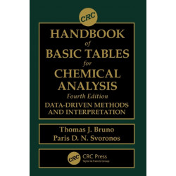 CRC Handbook of Basic Tables for Chemical Analysis: Data-Driven Methods and Interpretation