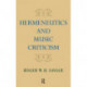 Hermeneutics and Music Criticism