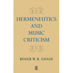 Hermeneutics and Music Criticism