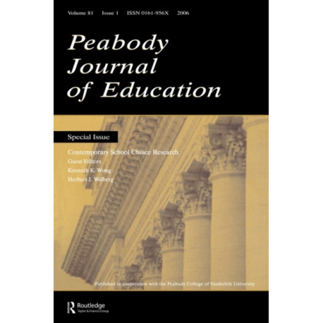 Contemporary School Choice Research Pje V81-1
