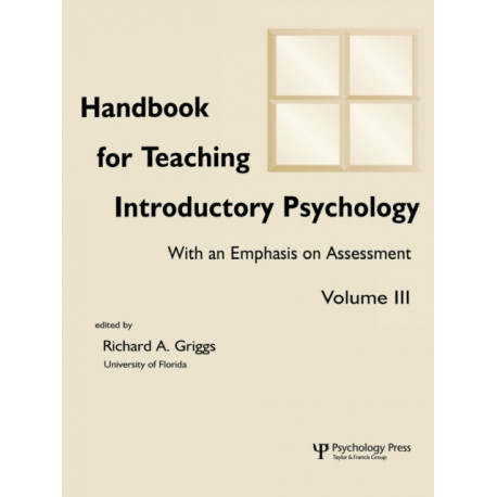 Handbook for Teaching Introductory Psychology: Volume Ii