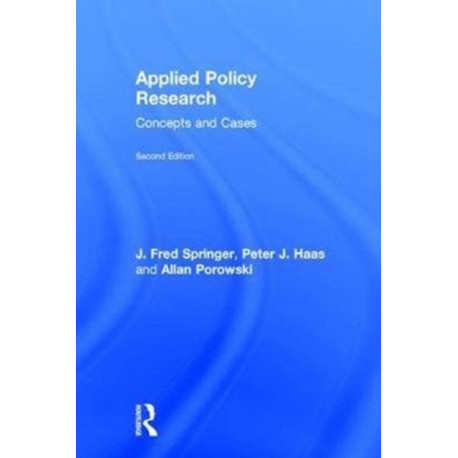 Applied Policy Research: Concepts and Cases