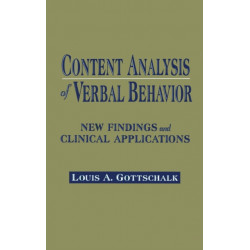 Content Analysis of Verbal Behavior: New Findings and Clinical Applications