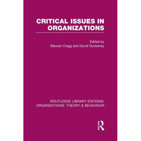 Critical Issues in Organizations (RLE: Organizations)