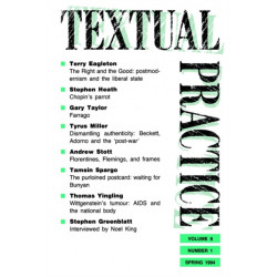 Textual Practice: Issue 9 Volume 3 No. 3
