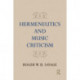 Hermeneutics and Music Criticism