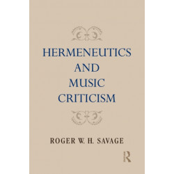 Hermeneutics and Music Criticism