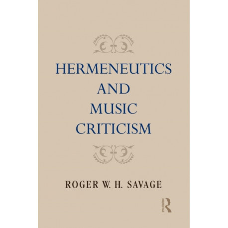 Hermeneutics and Music Criticism