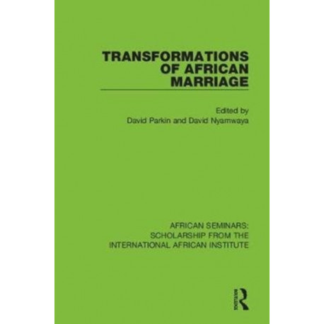 Transformations of African Marriage