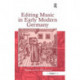 Editing Music in Early Modern Germany