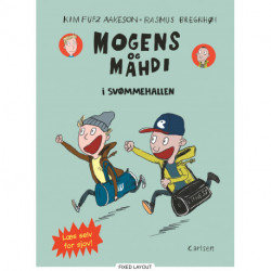 Mogens og Mahdi i svømmehallen