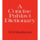 A Concise Pahlavi Dictionary