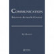 Communication: Strategic Action in Context