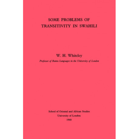 Some Problems of Transitivity in Swahili
