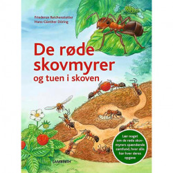De røde skovmyrer og tuen i skoven
