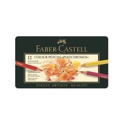 Faber-Castell Polychromos farveblyanter 12 stk