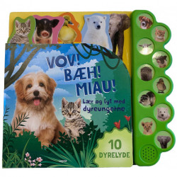 Lær og lyt med dyreungerne: 10 dyrelyde