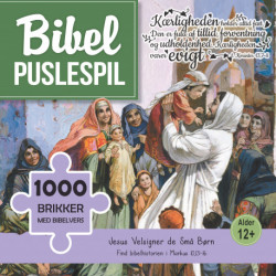 Jesus velsigner de små børn: Bibelpuslespil