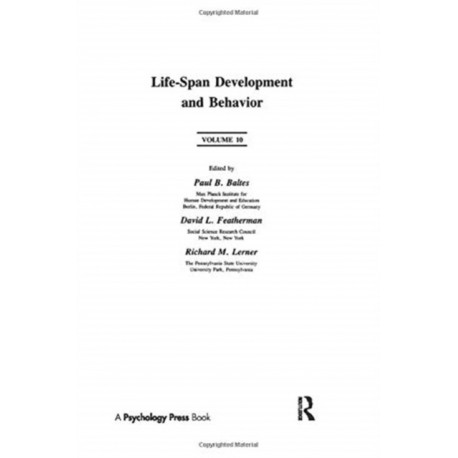 Life-Span Development and Behavior: Volume 10