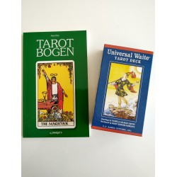 Begyndere Tarot sæt (DK bog + ENG. kort): Indeholder dansk bog Tarotbogen + Universal Waite kortene