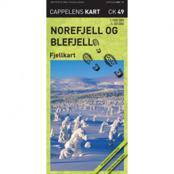 Norefjell og Blefjell : fjellkart