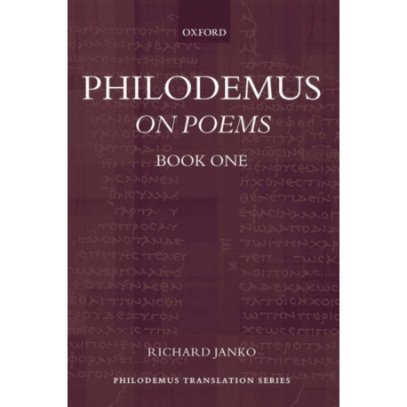 Philodemus: On Poems, Book 1
