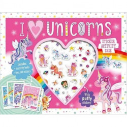 I Love Unicorns Sticker Activity Case