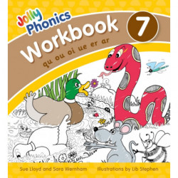 Jolly Phonics Workbook 7: in Precursive Letters (British English edition)