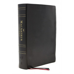 The NKJV, MacArthur Study Bible, 2nd Edition, Genuine Leather, Black, Thumb-indexed, Comfort Print: Unleashing God's Truth One Verse at a Time
