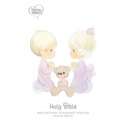 NRSVCE, Precious Moments Bible, White, Leathersoft, Comfort Print: Holy Bible