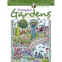 Creative Haven Entangled Gardens Coloring Book