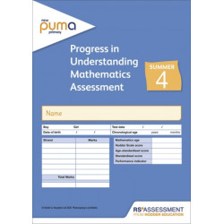 New PUMA Test 4, Summer PK10 (Progress in Understanding Mathematics Assessment)
