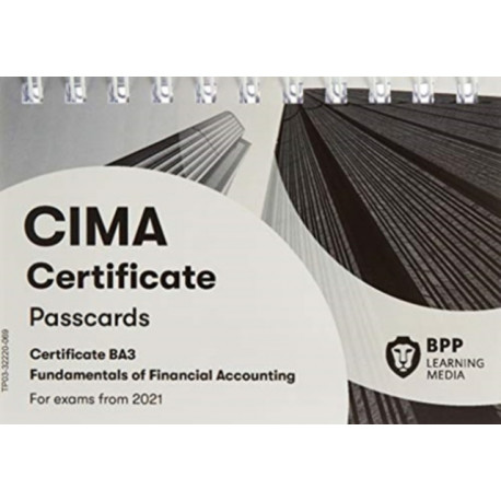 CIMA BA3 Fundamentals of Financial Accounting: Passcards