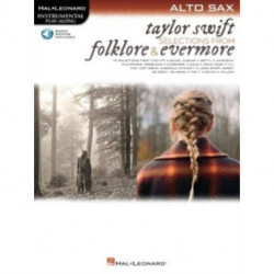 Taylor Swift - Selections from Folklore & Evermore: Alto Sax Play-Along Book with Online Audio